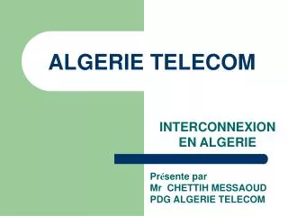 algerie telecom
