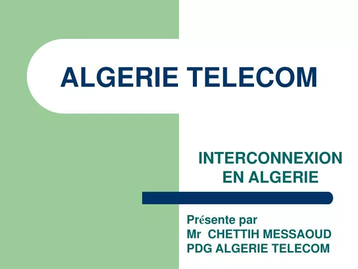 algerie telecom