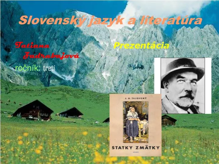 slovensk jazyk a literat ra