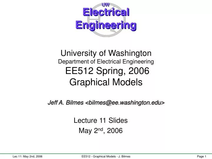 lecture 11 slides may 2 nd 2006