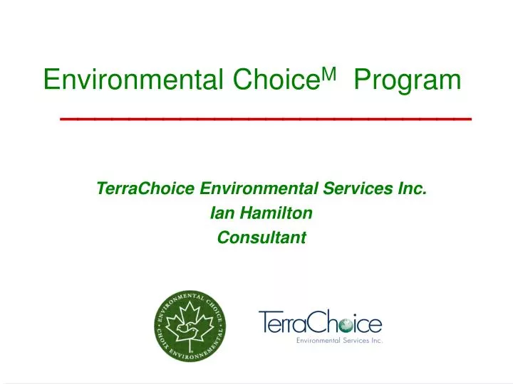 environmental choice m program