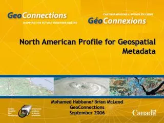 North American Profile for Geospatial Metadata