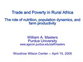 How do African farmers respond to shocks?