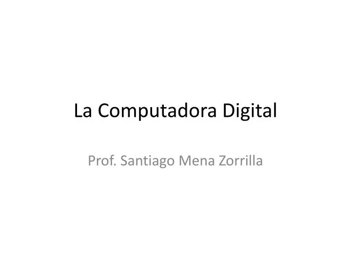 la computadora digital