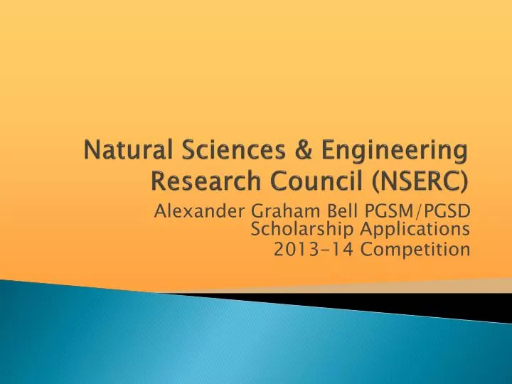 natural sciences engineering research council nserc