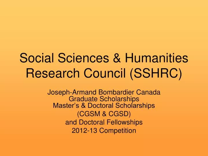 social sciences humanities research council sshrc