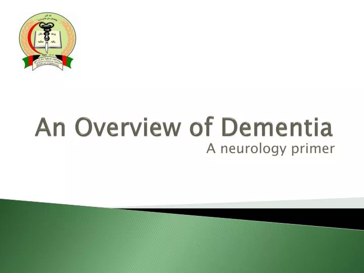 an overview of dementia