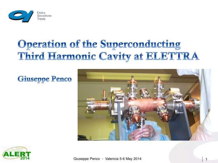 operation of the superconducting third harmonic cavity at elettra giuseppe penco