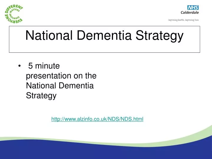 national dementia strategy