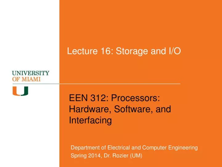 lecture 16 storage and i o