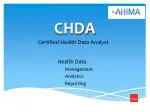 CHDA - slide 1