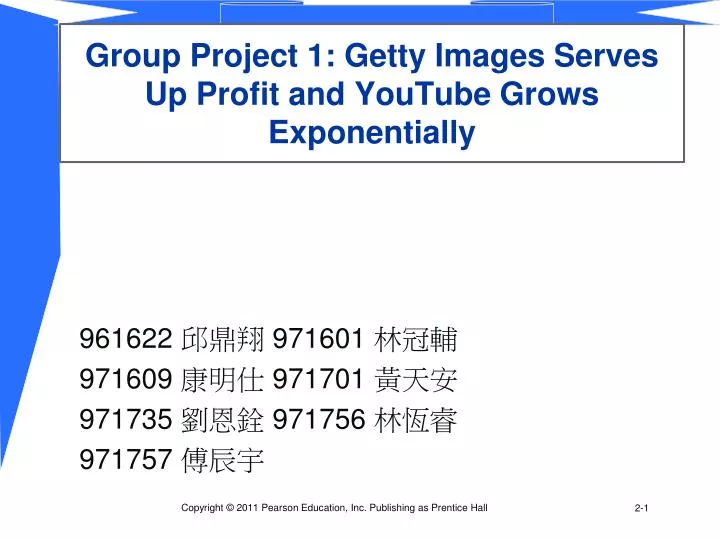 group project 1 getty images serves up profit and youtube grows exponentially