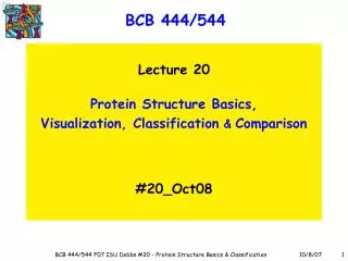 BCB 444/544