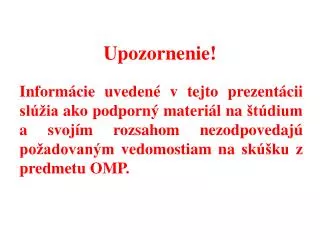 upozornenie