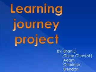 Learning journey project