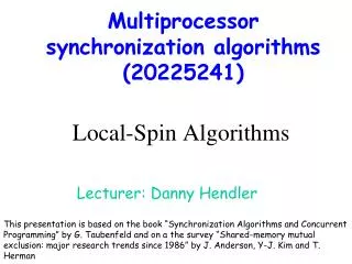 Local-Spin Algorithms