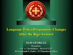Unified Language Training System Enhancements in Georgian Armed Forces - slide 1