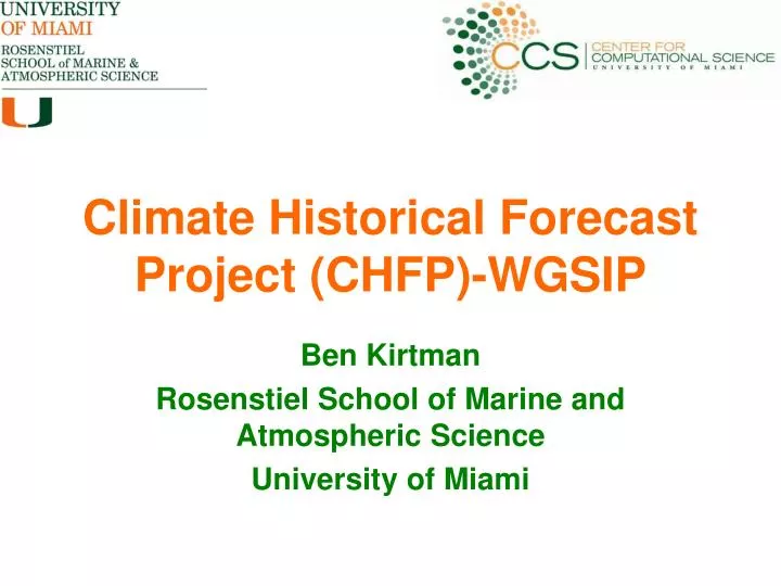 climate historical forecast project chfp wgsip