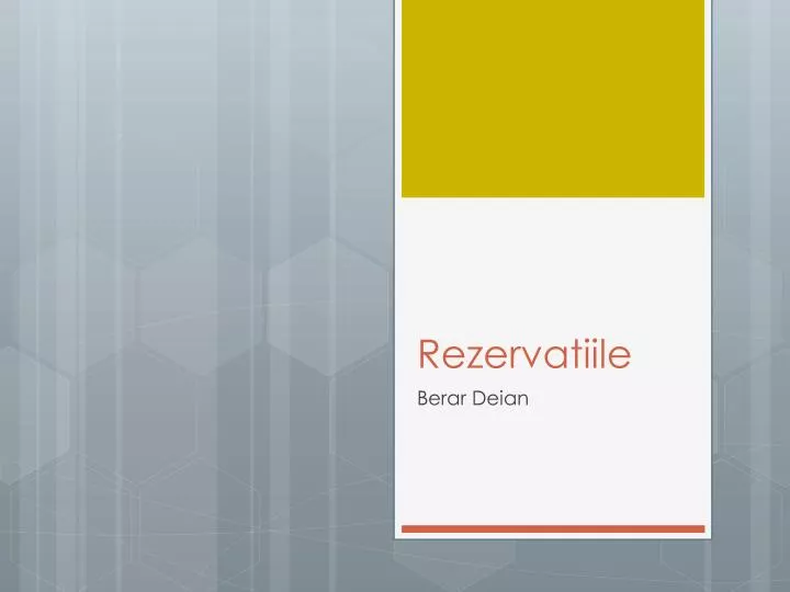 rezervatiile