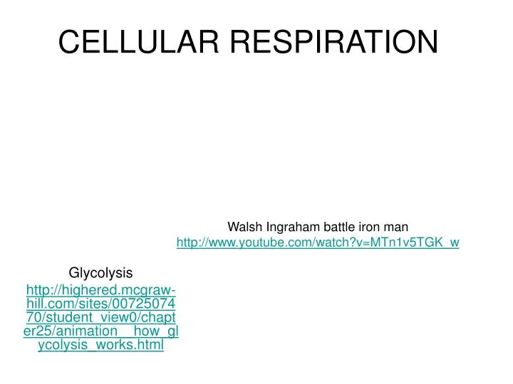 cellular respiration