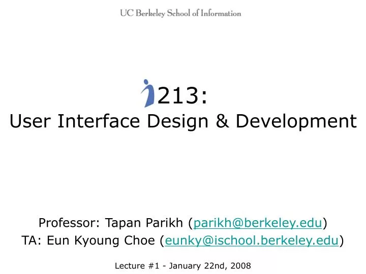 213 user interface design development