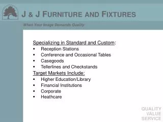 Specializing in Standard and Custom : Reception Stations Conference and Occasional Tables