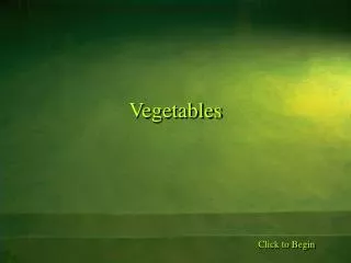 vegetables