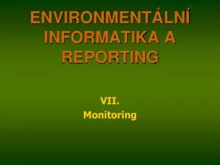 environment ln informatika a reporting