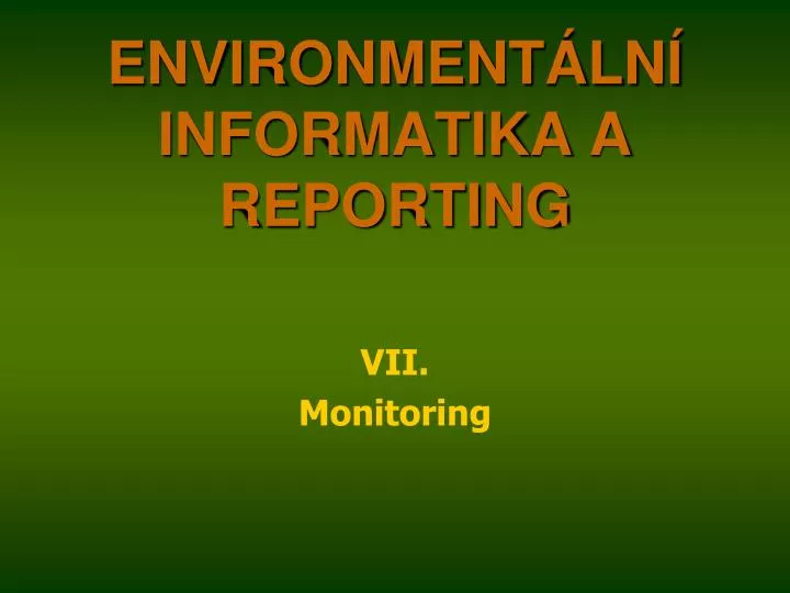 environment ln informatika a reporting