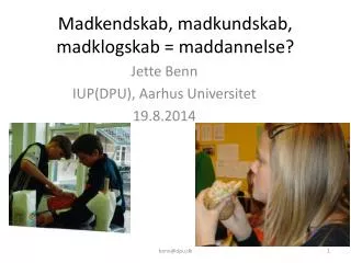 madkendskab madkundskab madklogskab maddannelse