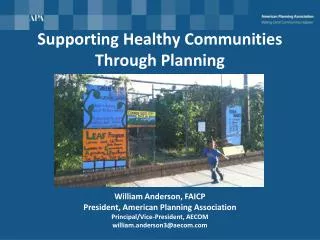 supporting healthy communities through planning
