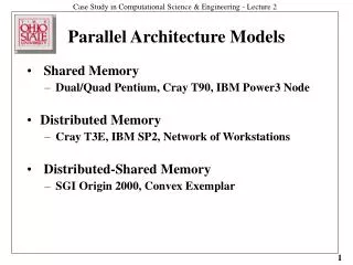 Parallel Architecture Models