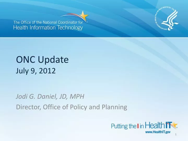 onc update july 9 2012