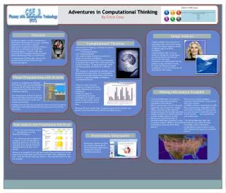 Adventures in Computational Thinking By Erica Choy