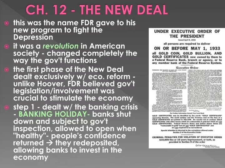 ch 12 the new deal
