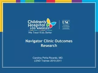 Navigator Clinic Outcomes Research