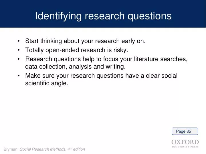 identifying research questions