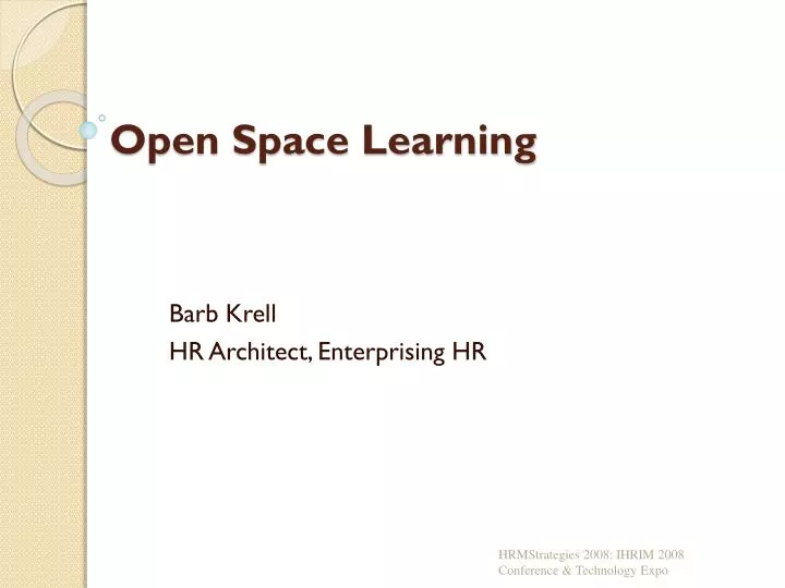 open space learning
