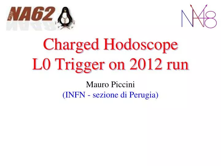 charged hodoscope l0 trigger on 2012 run