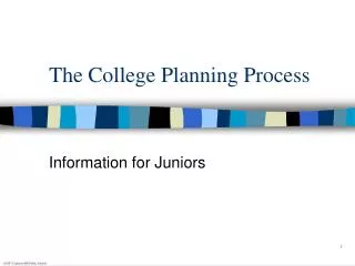 The College Planning Process