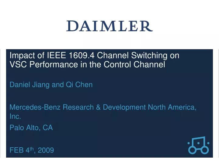 impact of ieee 1609 4 channel switching on vsc performance in the control channel