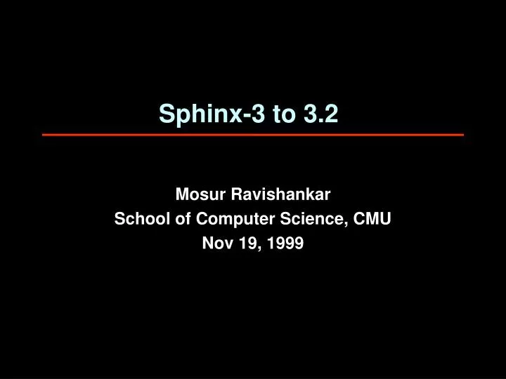 mosur ravishankar school of computer science cmu nov 19 1999