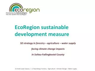 EcoRegion sustainable development measure