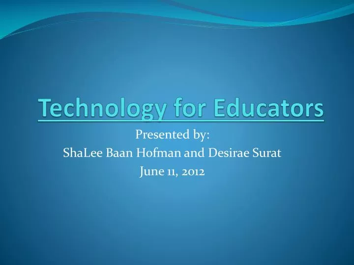 technology for educators