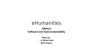 eHumanities