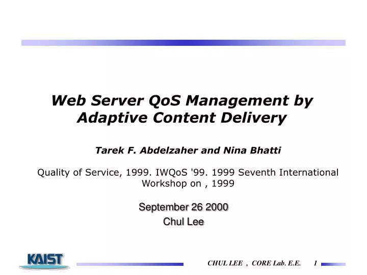 web server qos management by adaptive content delivery