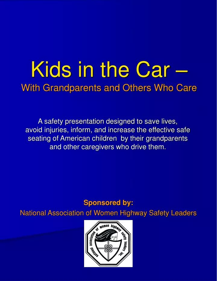 kids in the car with grandparents and others who care