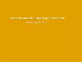 X-chromosomal markers and FamLinkX
