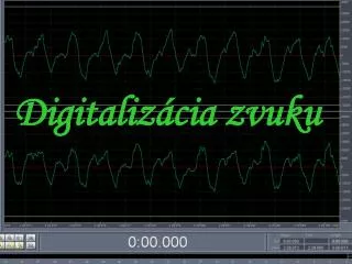 digitaliz cia zvuku