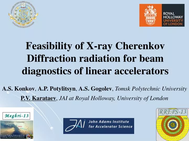 feasibility of x ray cherenkov diffraction radiation for beam diagnostics of linear accelerators